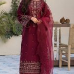 রাজকীয় নকশায় ধানাক লন থ্রি-পিস