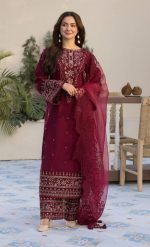 রাজকীয় নকশায় ধানাক লন থ্রি-পিস