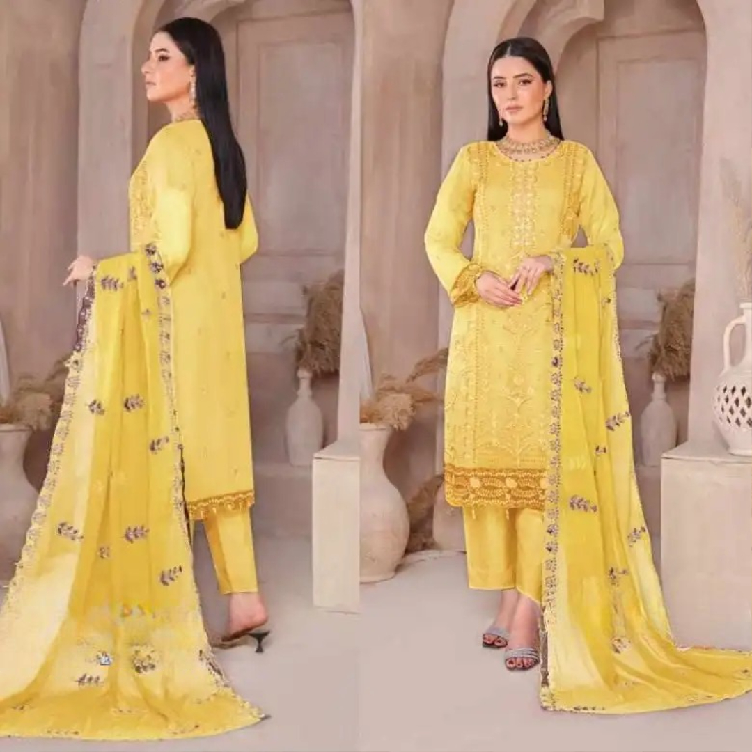 4356 Trendy Embroidery Work Salwar Kameez - Image 1