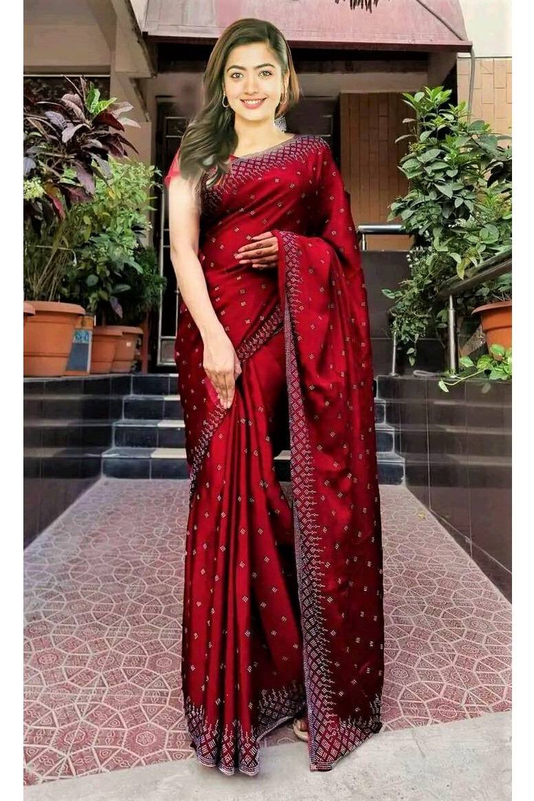 5763-2590 Latest Designer Georgette Saree - Image 1