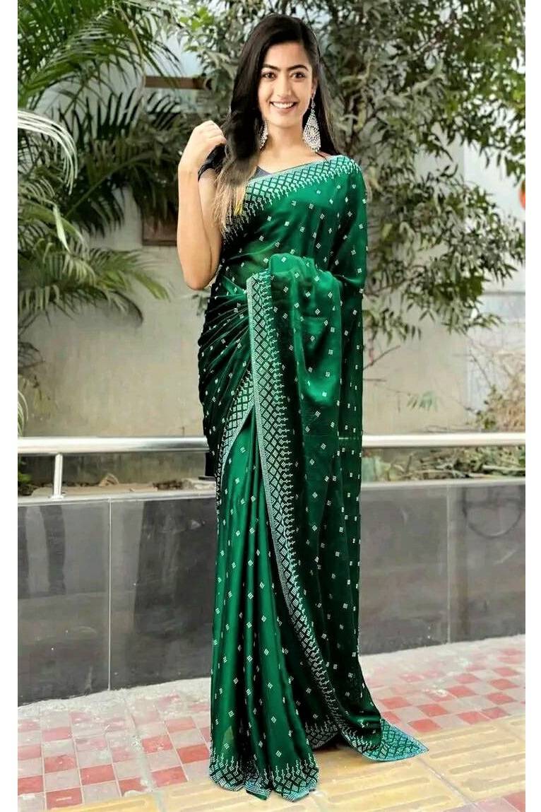 5765-2590 Latest Designer Georgette Saree - Image 1