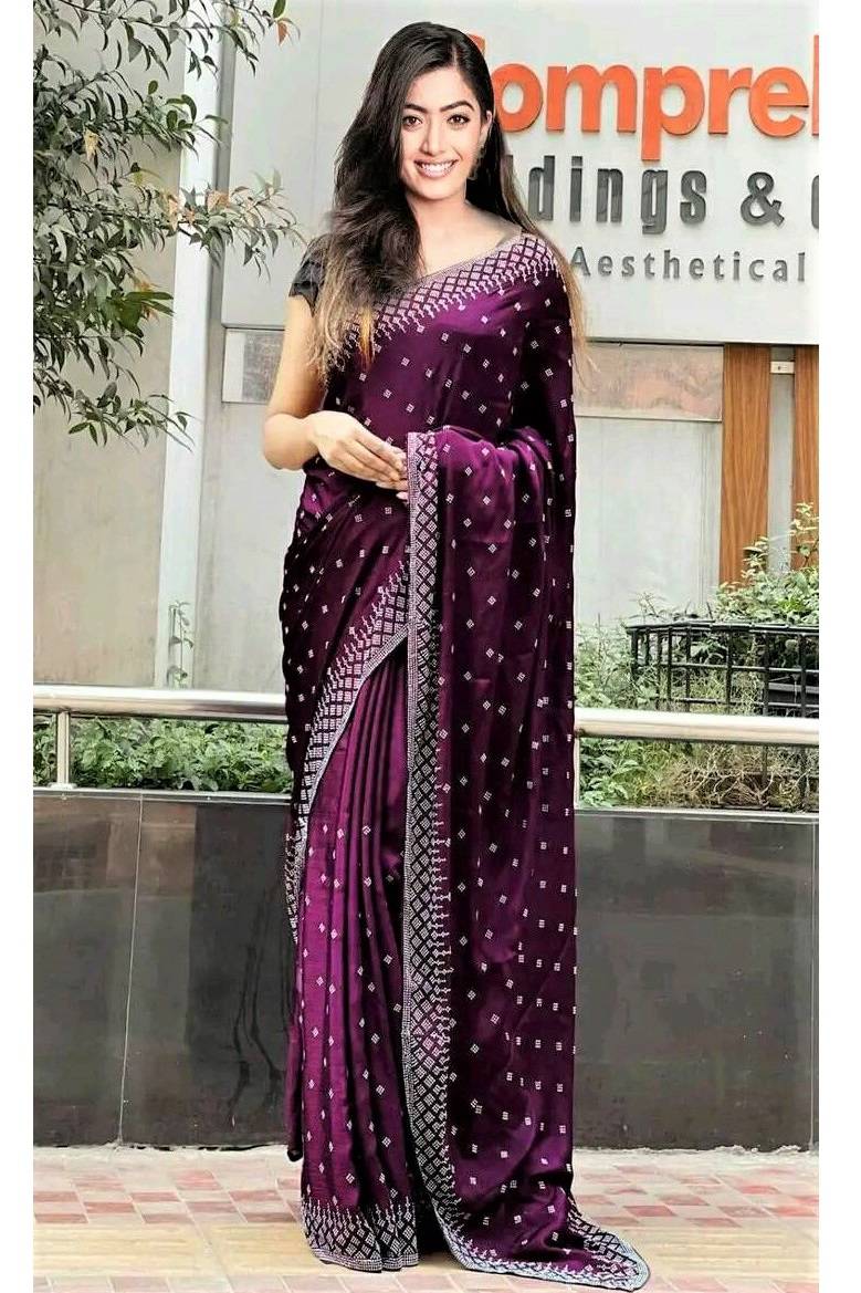 5766-2590 Latest Designer Georgette Saree - Image 1