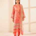 Unstitched 3Pc Embroidered Lawn Dress GullJee Morja 1302