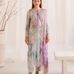 Unstitched 3Pc Embroidered Lawn Dress GullJee Morja 1305