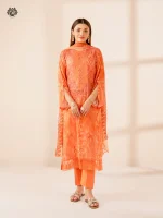Unstitched 3Pc Embroidered Lawn Dress GullJee Morja 1311 - Image 3