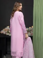 Stitched Embroidered Organza Dress Feiona Zainab Fazlani 05 - Image 2