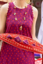 Unstitched 3Pc Printed Lawn Dress by Gul Ahmed CL-52410B - Image 3