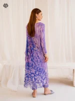 Unstitched 3Pc Embroidered Lawn Dress GullJee Morja 1301 - Image 2