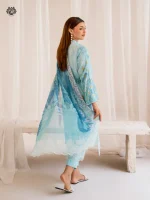 Unstitched 3Pc Embroidered Lawn Dress GullJee Morja 1303 - Image 2