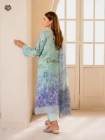 Unstitched 3Pc Embroidered Lawn Dress GullJee Morja 1309 - Image 3
