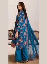 Unstitched 3Pc Lawn Dress Johra Aazina JH407 - Image 2
