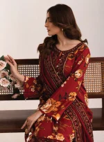 Unstitched 3Pc Lawn Dress Johra Aazina JH403