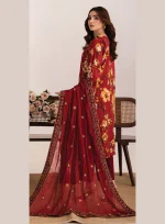 Unstitched 3Pc Lawn Dress Johra Aazina JH403 - Image 2