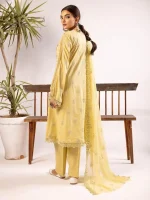 Khoobsurat Swiss 3 Piece Embroidered Lawn Dress KS8 - Image 3