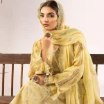 Khoobsurat Swiss 3 Piece Embroidered Lawn Dress KS8