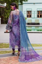 Unstitched 4Pc Embroidered Organza Dress Nureh Ballerina Formals NU2 – 185 - Image 6