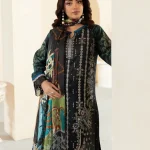 Unstitched 3Pc Printed Embroidered Lawn Dress Mashaal by Ramsha 1301