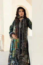 Unstitched 3Pc Printed Embroidered Lawn Dress Mashaal by Ramsha 1301
