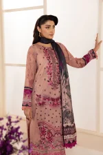 Unstitched 3Pc Printed Embroidered Lawn Dress Mashaal by Ramsha 1306 - Image 3
