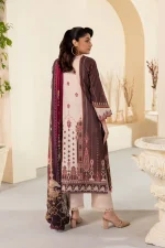 Unstitched 3Pc Printed Embroidered Lawn Dress Mashaal by Ramsha 1309 - Image 2
