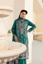 Unstitched 3Pc Printed Embroidered Lawn Dress Mashaal by Ramsha 1310 - Image 4