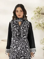 Unstitched 3Pc Embroidered Cambric Dress Salitex UNS7MI104UT