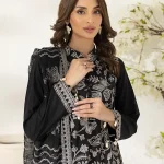 Unstitched 3Pc Embroidered Cambric Dress Salitex UNS7MI105UT