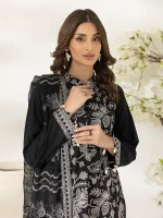 Unstitched 3Pc Embroidered Cambric Dress Salitex UNS7MI105UT