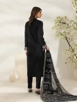 Unstitched 3Pc Embroidered Cambric Dress Salitex UNS7MI105UT - Image 2