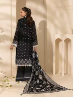 Unstitched 3Pc Embroidered Lawn Dress Salitex SSW6U3P361UT - Image 2