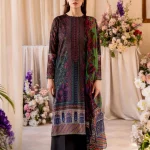 Unstitched 3Pc Printed Embroidered Lawn Dress Rang Pasand by GullJee RP912