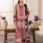 Unstitched 3Pc Printed Embroidered Lawn Dress Mashaal by Ramsha 1306