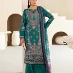 Unstitched 3Pc Printed Embroidered Lawn Dress Mashaal by Ramsha 1310