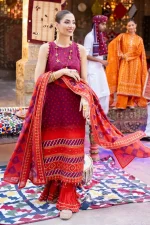 Unstitched 3Pc Printed Lawn Dress by Gul Ahmed CL-52410B
