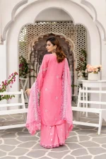 Unstitched 3PC Lawn Dress Gulbahar by Zainab Fazlani - Image 4