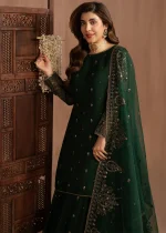 Chiffon Lehenga in Bottle green by Mohagni - AVR0033 - Image 10