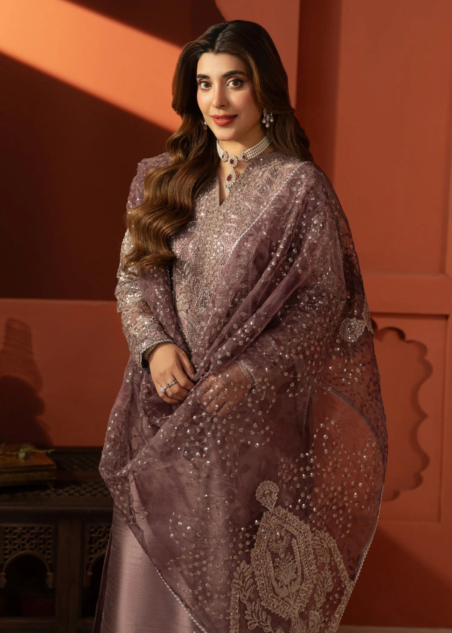 20260121115419-5080a7b94cbe4977-media_image-1f4d609a15e54b76929b78db8f7f53b2 ✨ Bottle Green Chiffon Lehenga by Mohagni – AVR0033 ✨ - Image 1