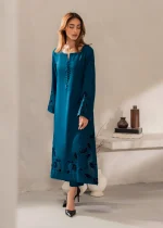 Linen Kurta Set in Teal – Elegant & Comfortable Daily Wear