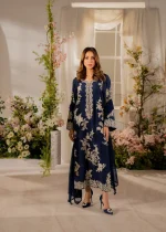 Linen Kurta Set in Navy Blue – Smart & Elegant Everyday Look - Image 6