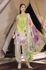 🌿 Beige & Green Lawn Unstitched – Summer Daily Elegance 🌿 - Image 4