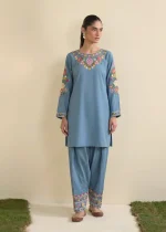 💙 Sky Blue Lawn Kurta Set – Summer Ready Elegance 💙 - Image 2
