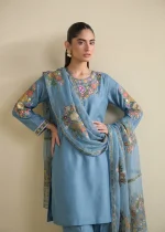 💙 Sky Blue Lawn Kurta Set – Summer Ready Elegance 💙 - Image 4