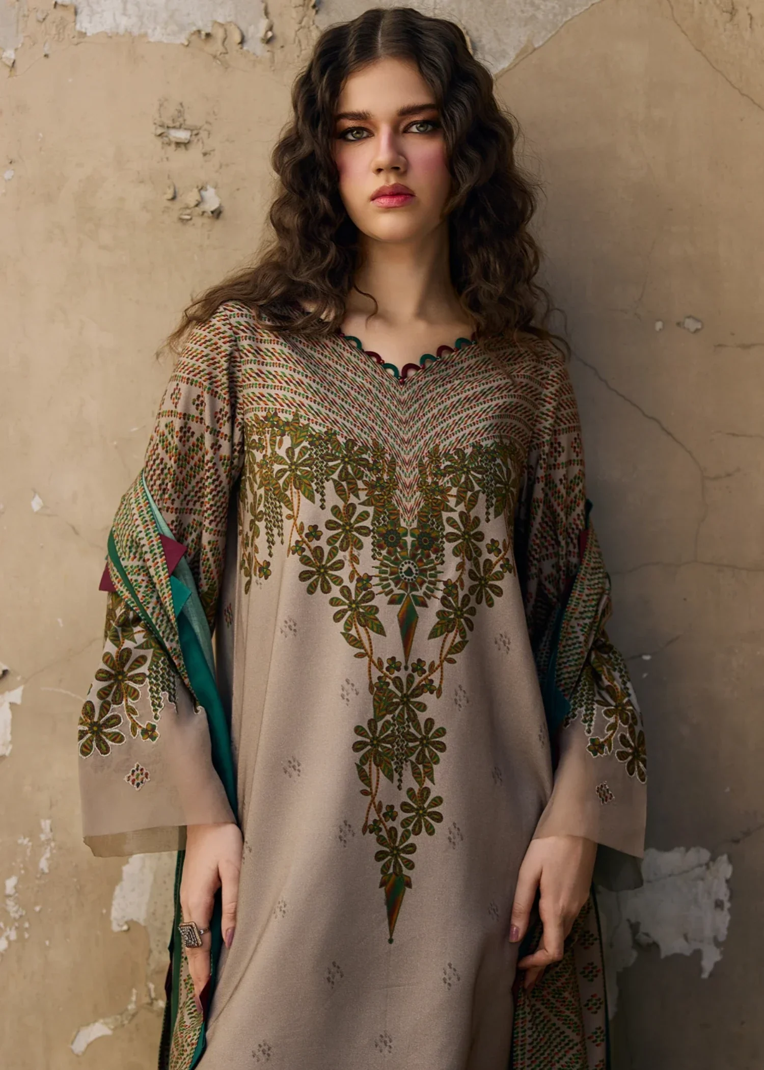 20260210124642-716f127ed179457f-media_image-f5c22e880a504a42ab9c5f54b637cbf8 Poly Silk Kurta Set in Brown – Elegant & Comfortable - Image 1