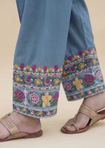 💙 Sky Blue Lawn Kurta Set – Summer Ready Elegance 💙 - Image 7