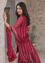 Chiffon Gharara – Festive Party Collection - Image 3