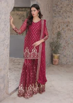Chiffon Gharara – Festive Party Collection - Image 4