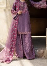 Elegant Silk Kurta Set in Purple – Wedding Ready Look - Image 3