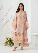 Peach Pink Lawn Kurta Set – Elegant Summer Collection - Image 2