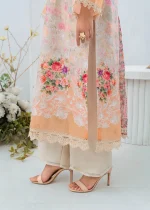 Peach Pink Lawn Kurta Set – Elegant Summer Collection - Image 8