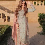 Elegant Grey Chiffon Kurta Set – Festive Ready Look 